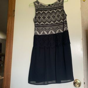 Black and Tan lace dress
